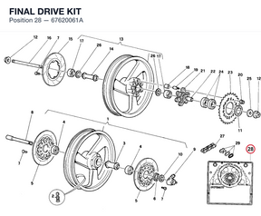 FINAL DRIVE KIT 67620061A diagram position