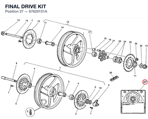 FINAL DRIVE KIT 67620151A diagram position