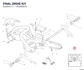 FINAL DRIVE KIT 67620591A diagram position