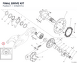 FINAL DRIVE KIT 67620721A diagram position