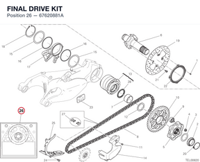 FINAL DRIVE KIT 67620881A diagram position