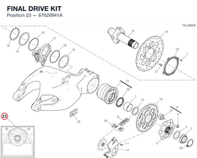 FINAL DRIVE KIT 67620941A diagram position
