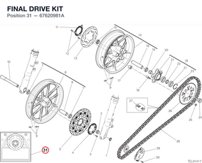 FINAL DRIVE KIT 67620981A diagram position