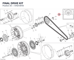 FINAL DRIVE KIT 67621091B diagram position