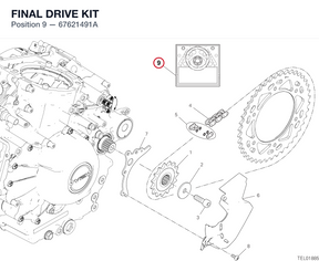 FINAL DRIVE KIT 67621491A diagram position