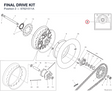 FINAL DRIVE KIT 67621511A diagram position