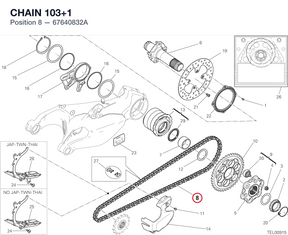 CHAIN 103+1 67640832A diagram position