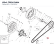 105+1 OPEN CHAIN 67641021A diagram position