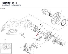 CHAIN 114+1 67641112A diagram position