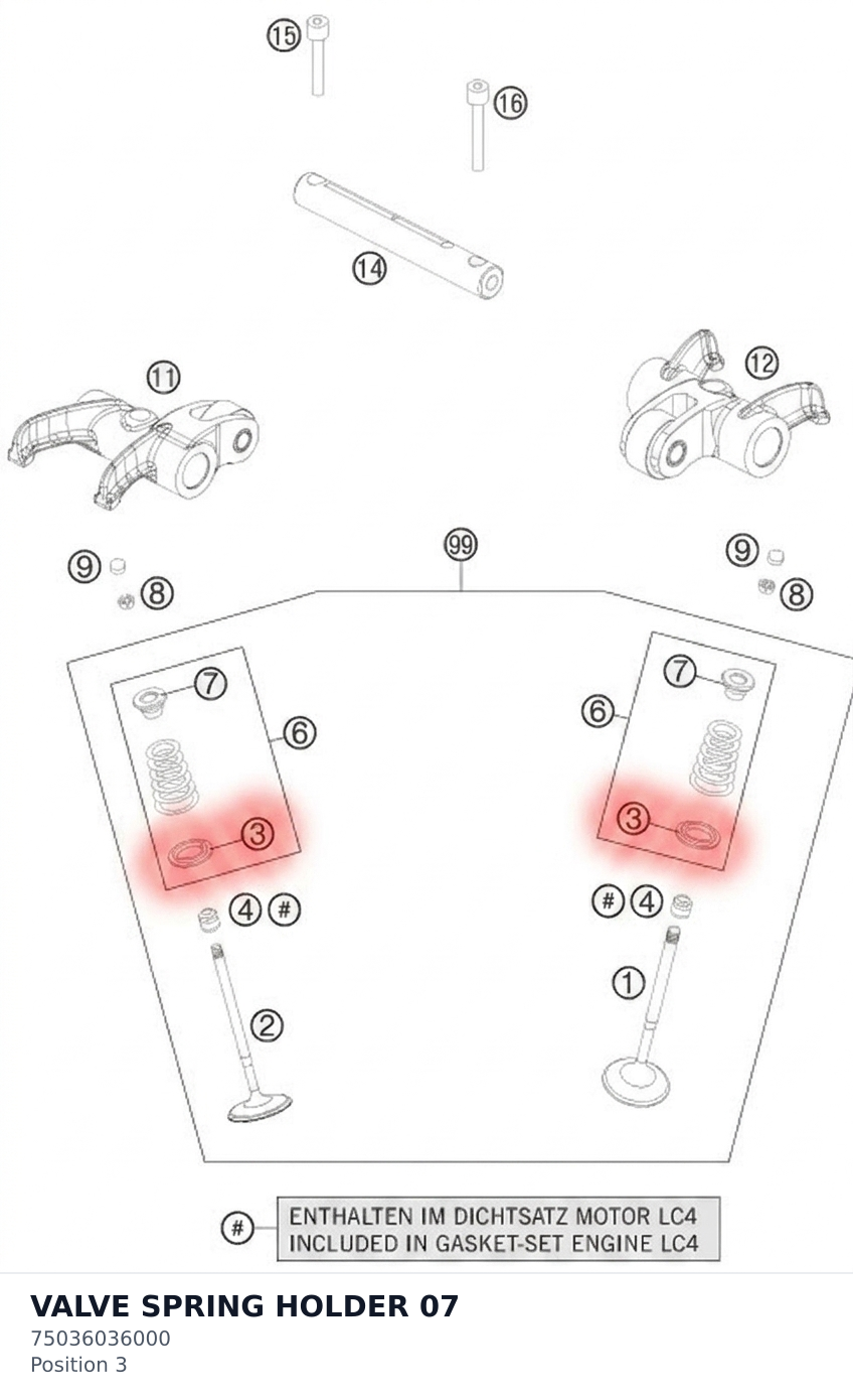 Diagram preview: VALVE SPRING HOLDER 07 (75036036000)