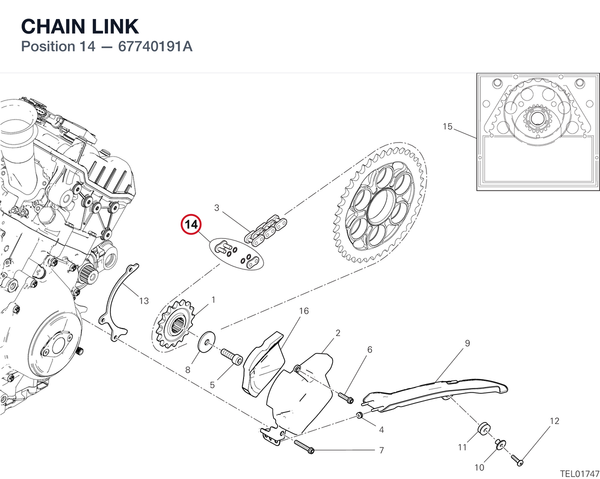 CHAIN LINK 67740191A diagram position