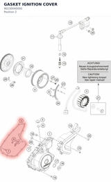 Diagram preview: GASKET IGNITION COVER (90230040000)