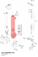 Diagram preview: LEG ASSEMBLY RH (94801002000)
