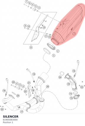 Diagram preview: SILENCER (61905083000)