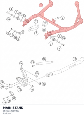 Diagram preview: MAIN STAND (6030312210033)