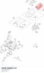 Diagram preview: GRAB HANDLE LH (96312908000C1)