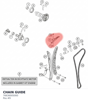 Diagram preview: CHAIN GUIDE (76636005000)