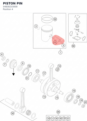 Diagram preview: PISTON PIN (54830233000)