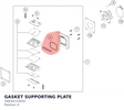 Diagram preview: GASKET SUPPORTING PLATE (54830153050)