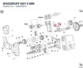 WOODRUFF KEY 2 MM
