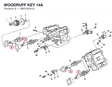 WOODRUFF KEY 14A