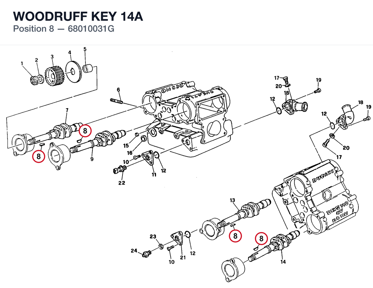 WOODRUFF KEY 14A