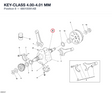 KEY-CLASS 4.00-4.01 MM 68010091AB diagram position