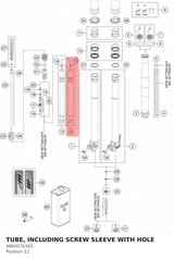 Diagram preview: TUBE, INCLUDING SCREW SLEEVE WITH HOLE (48600763S5)