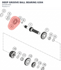 Diagram preview: DEEP GROOVE BALL BEARING 6304 (J625063040)