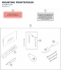 Diagram preview: MOUNTING FRONTSPOILER (61408021000)