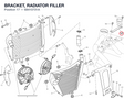 BRACKET, RADIATOR FILLER 68410731A diagram position