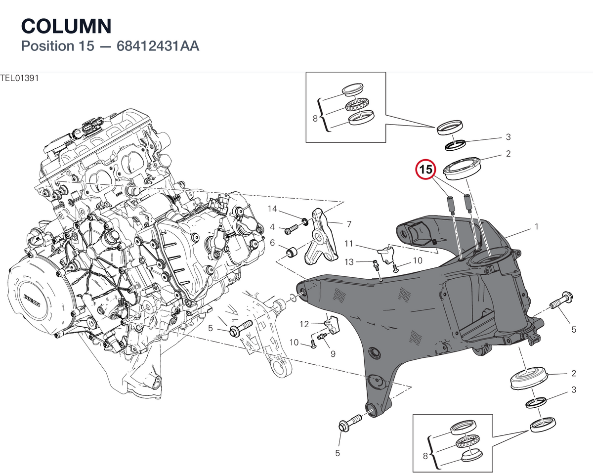 COLUMN 68412431AA diagram position
