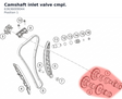 Diagram preview: Camshaft inlet valve cmpl. (63636009044)