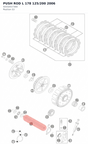 Diagram preview: PUSH ROD L 178 125/200 2006 (50332017300)