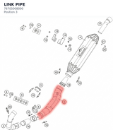 Diagram preview: LINK PIPE (76705008000)