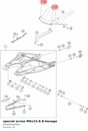 Diagram preview: special screw M6x15-8.8-hexago (J900000600904)