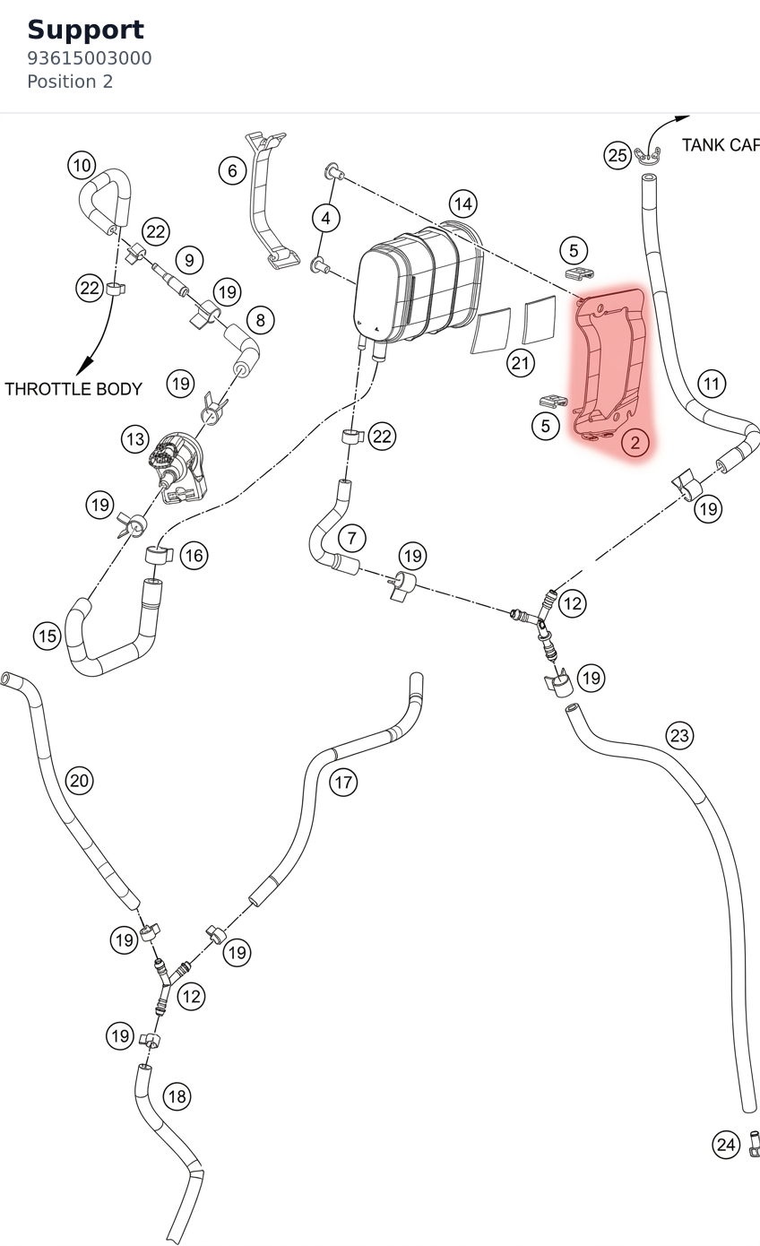 Diagram preview: Support (93615003000)