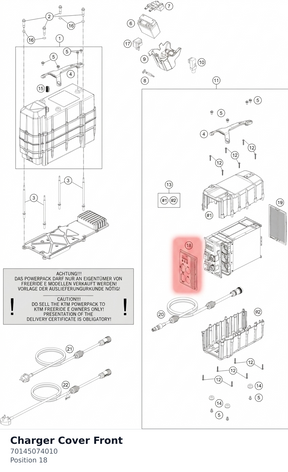 Diagram preview: Charger Cover Front (70145074010)