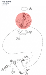Diagram preview: Fuel pump (93507088100)