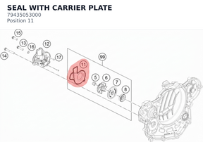 Diagram preview: SEAL WITH CARRIER PLATE (79435053000)