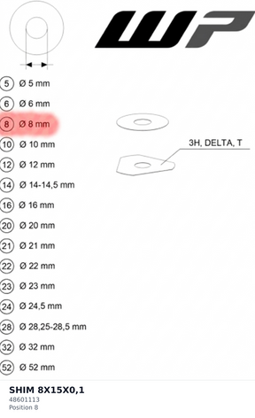 Diagram preview: SHIM 8X15X0,1 (48601113)
