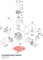 Diagram preview: CYLINDER BASE GASKET (A42030035040)