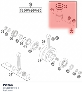 Diagram preview: Piston (51530007400 II)