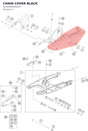 Diagram preview: CHAIN COVER BLACK (9050406000033)