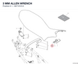 3 MM ALLEN WRENCH 69710161A diagram position