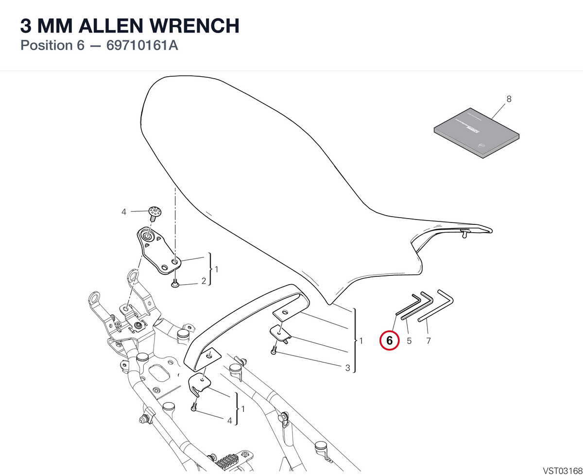 3 MM ALLEN WRENCH 69710161A diagram position