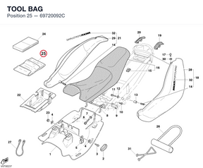 TOOL BAG 69720092C diagram position