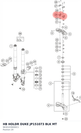 Diagram preview: HB HOLDR DUKE JP151073 BLK MT (96301039000C1)