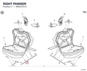 RIGHT PANNIER 69810151A diagram position