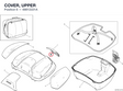 COVER, UPPER 69812221A diagram position
